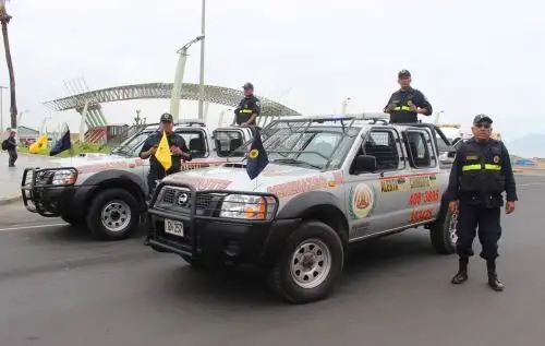 Policía refuerza seguridad por inicio de obras de reconstrucción en Áncash.Foto:  ANDINA.