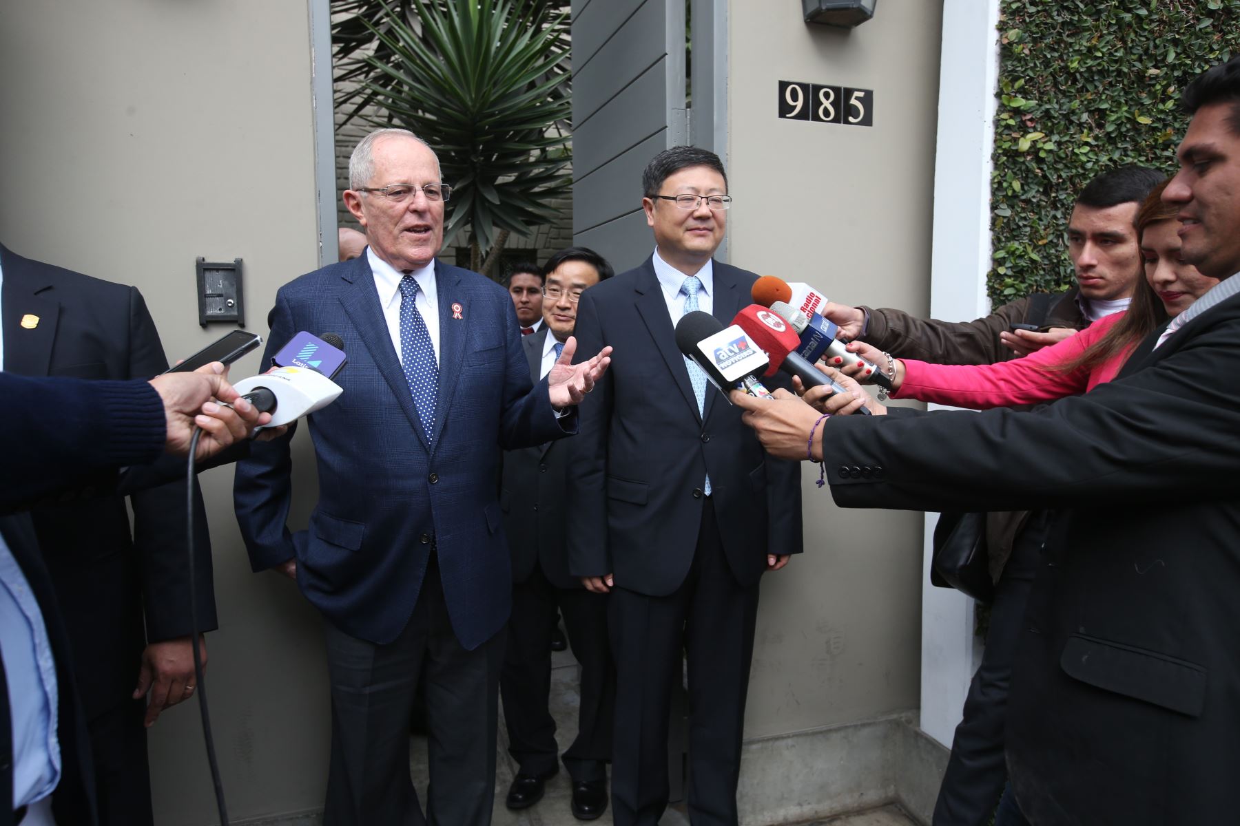 LIMA, PERÚ - JULIO 27. Presidente electo Pedro Pablo Kuczynski recibe a delegación oficial China.

FOTO:ANDINA/JUAN CARLOS GUZMÁN NEGRINI.