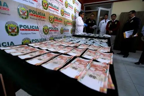 Presunta banda intentaba introducir más de S/ 80,000 en billetes falsos en Cusco. ANDINA/Percy Hurtado