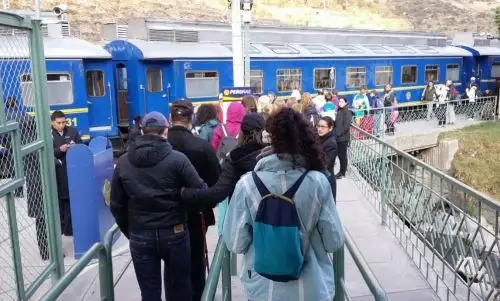 Turistas afectados por suspensión del servicio a Machu Picchu por choque de trenes. ANDINA/Archivo