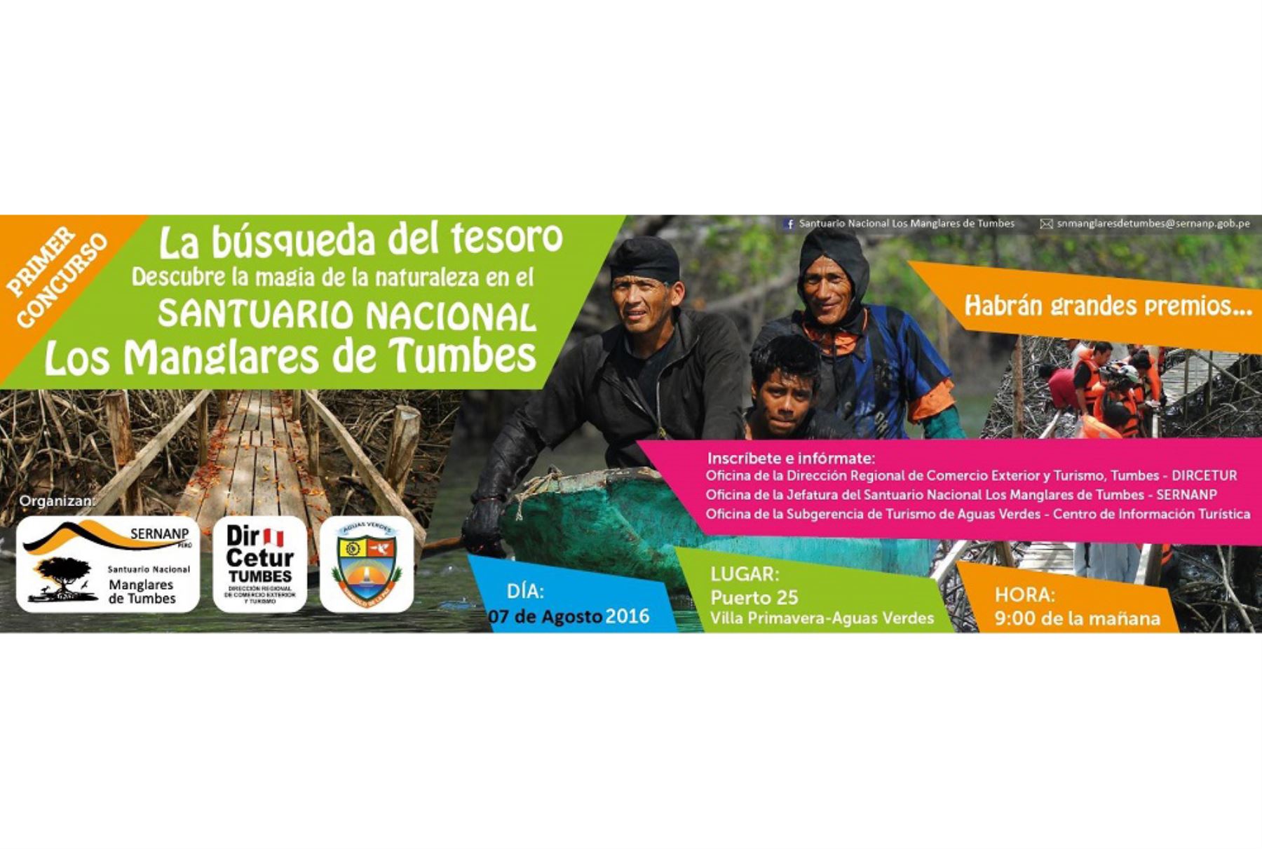 Realizan concurso de Búsqueda del Tesoro en Santuario Nacional Los Manglares de Tumbes