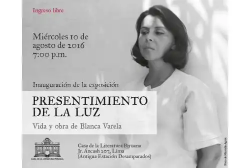 Exposición conmemora los 90 años de la poeta Blanca Varela. Foto: Cortesía.