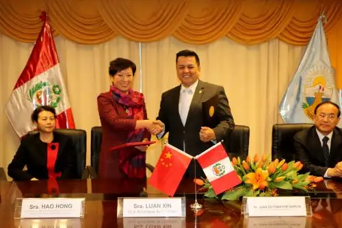Callao y Qingdao firmaron acuerdo de hermanamiento. Foto: Andina/Difusión