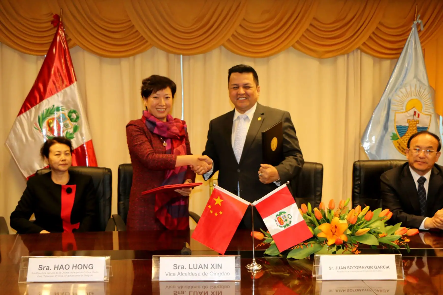 Callao y Qingdao firmaron acuerdo de hermanamiento. Foto: Andina/Difusión