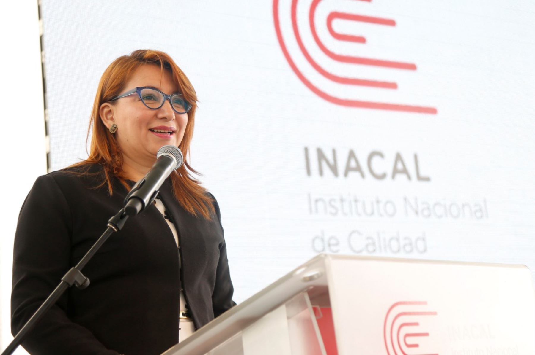 Presidenta de Inacal, Rocío Barrios. Cortesía
