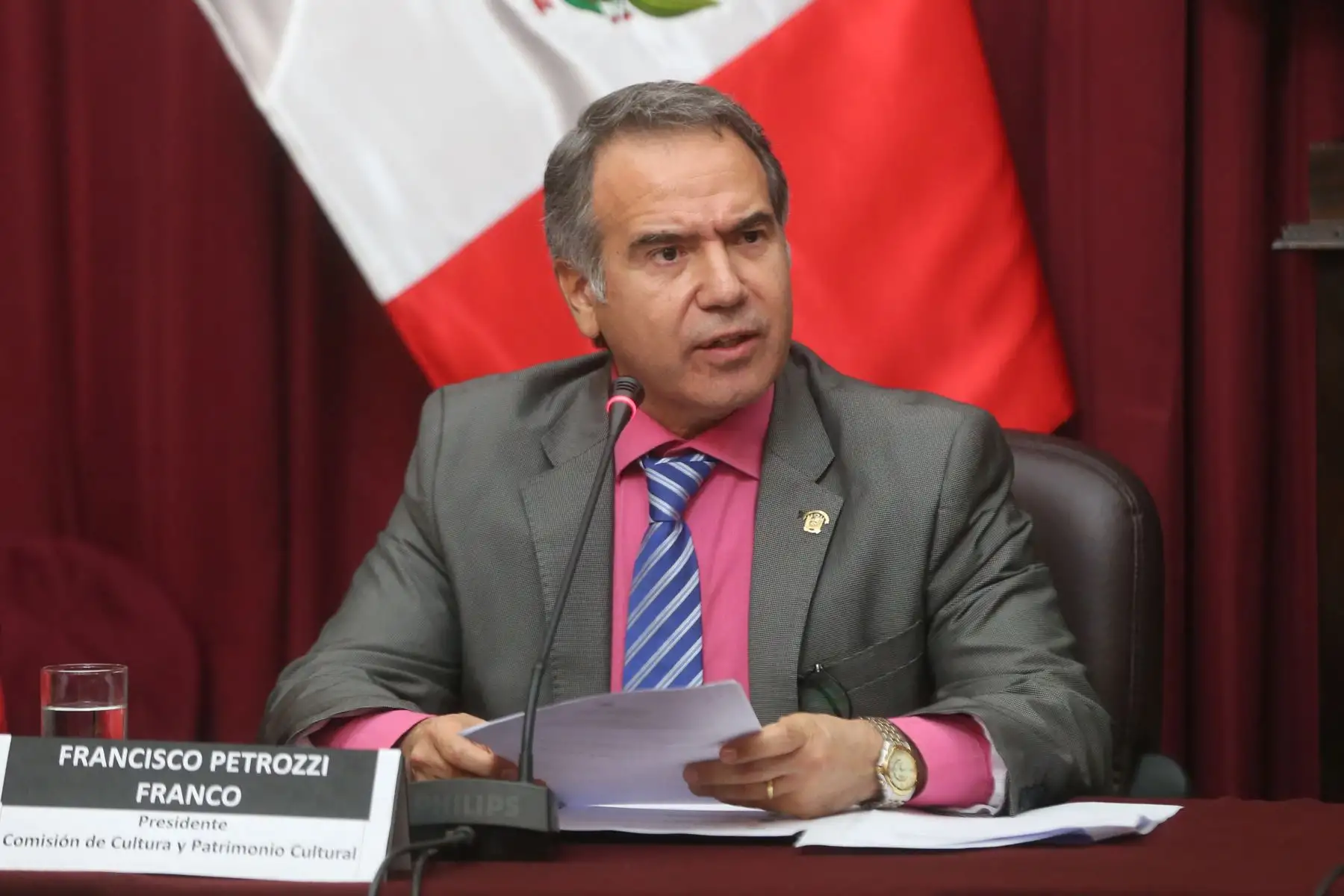 Legislador Francisco Petrozzi. ANDINA/Oscar Farje