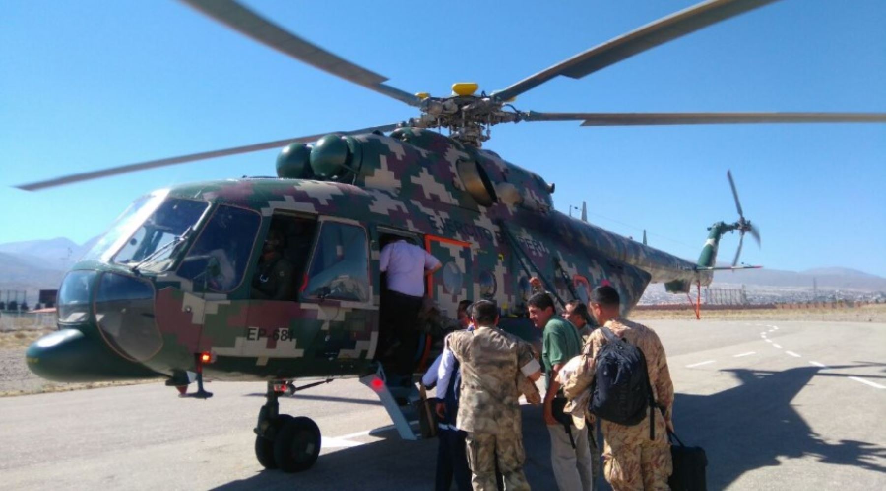 Evacuaron a ocho heridos de mayor gravedad por el fuerte sismo en la provincia de Caylloma, en la región Arequipa. ANDINA/Difusión