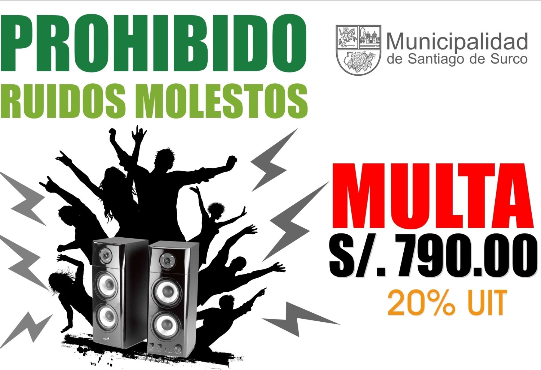 Surco: multarán con S/. 790 a quienes generen ruidos molestos en fiestas o reuniones. Foto: ANDINA/Difusión.