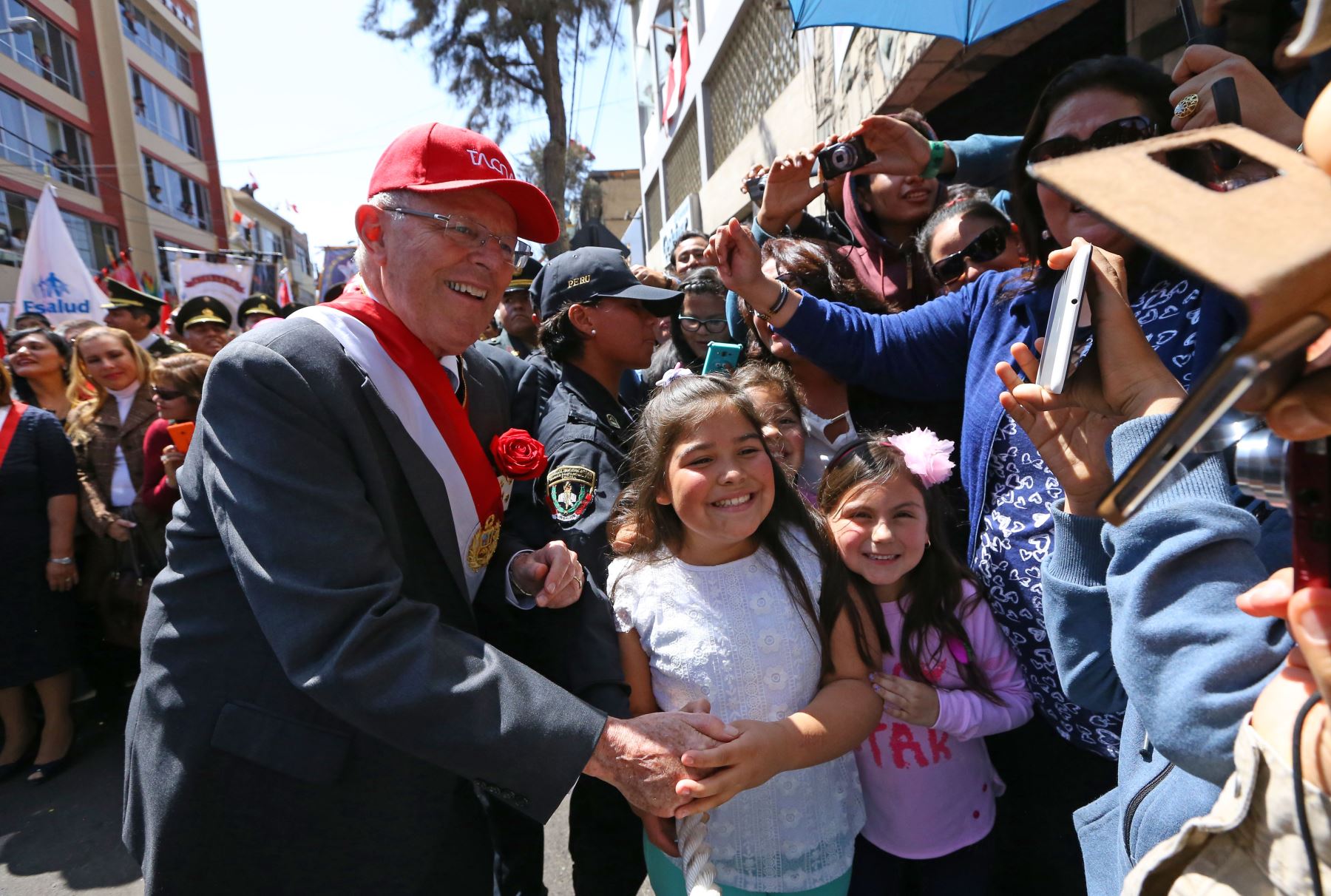 Presidente Kuczynski participa en la ceremonia por el 87° aniversario de reincorporación de la región Tacna al territorio nacional.Foto:ANDINA/Prensa Presidencia