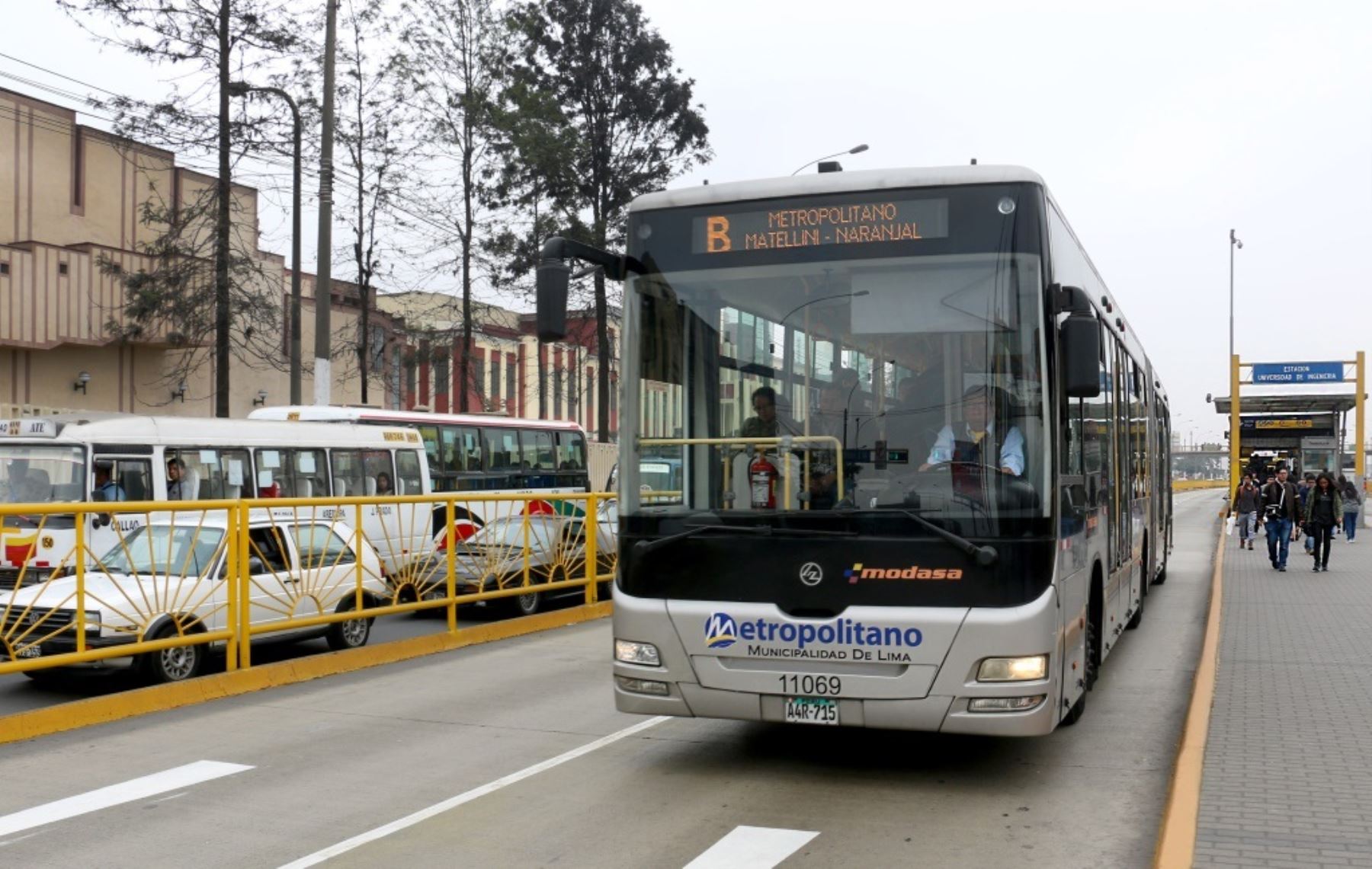 Servicio del Metropolitano se brindará con su flota completa de más de 500 buses troncales y alimentadores. Foto: ANDINA/Difusión.