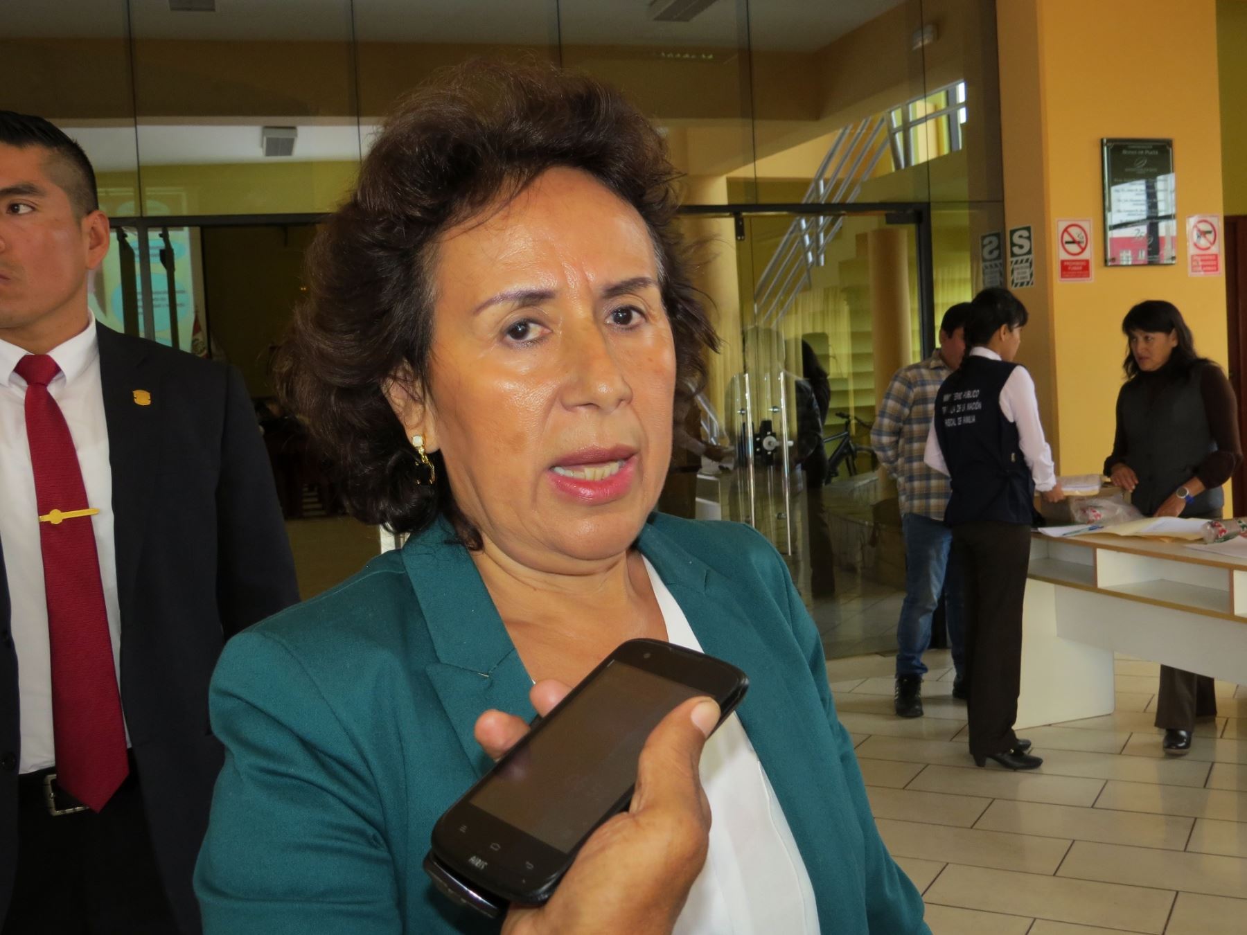 Presidenta de la Junta de Fiscales del Santa, Nancy Moreno Rivera.