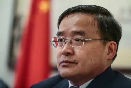 Embajador de la República Popular China en Perú, Jia Guide. ANDINA/Carlos Lezama