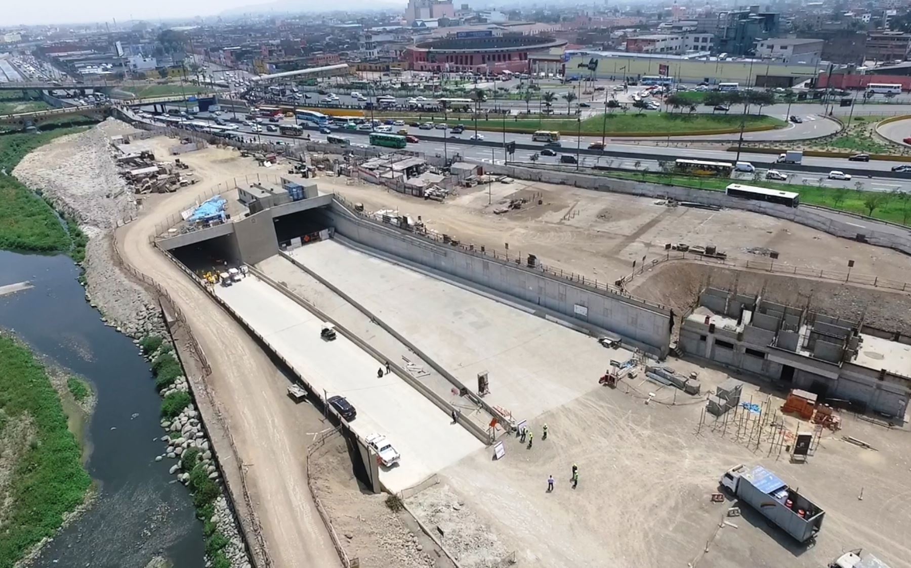 Megaproyecto Línea Amarilla de Lima presenta un 70% de avance. Foto: ANDINA/Difusión.