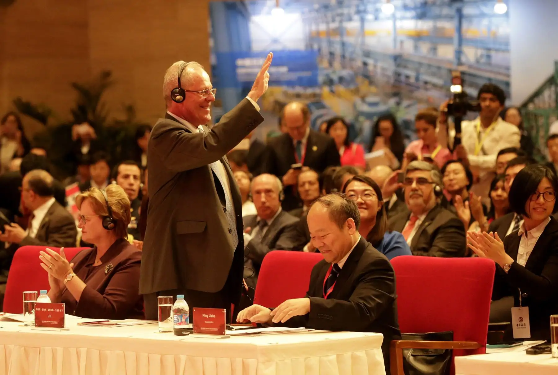 Jefe de Estado participó en Beijing en el Foro de Cooperación Financiera y de Capacidad Industrial entre China y el Perú. Foto: ANDINA/ Prensa Presidencia