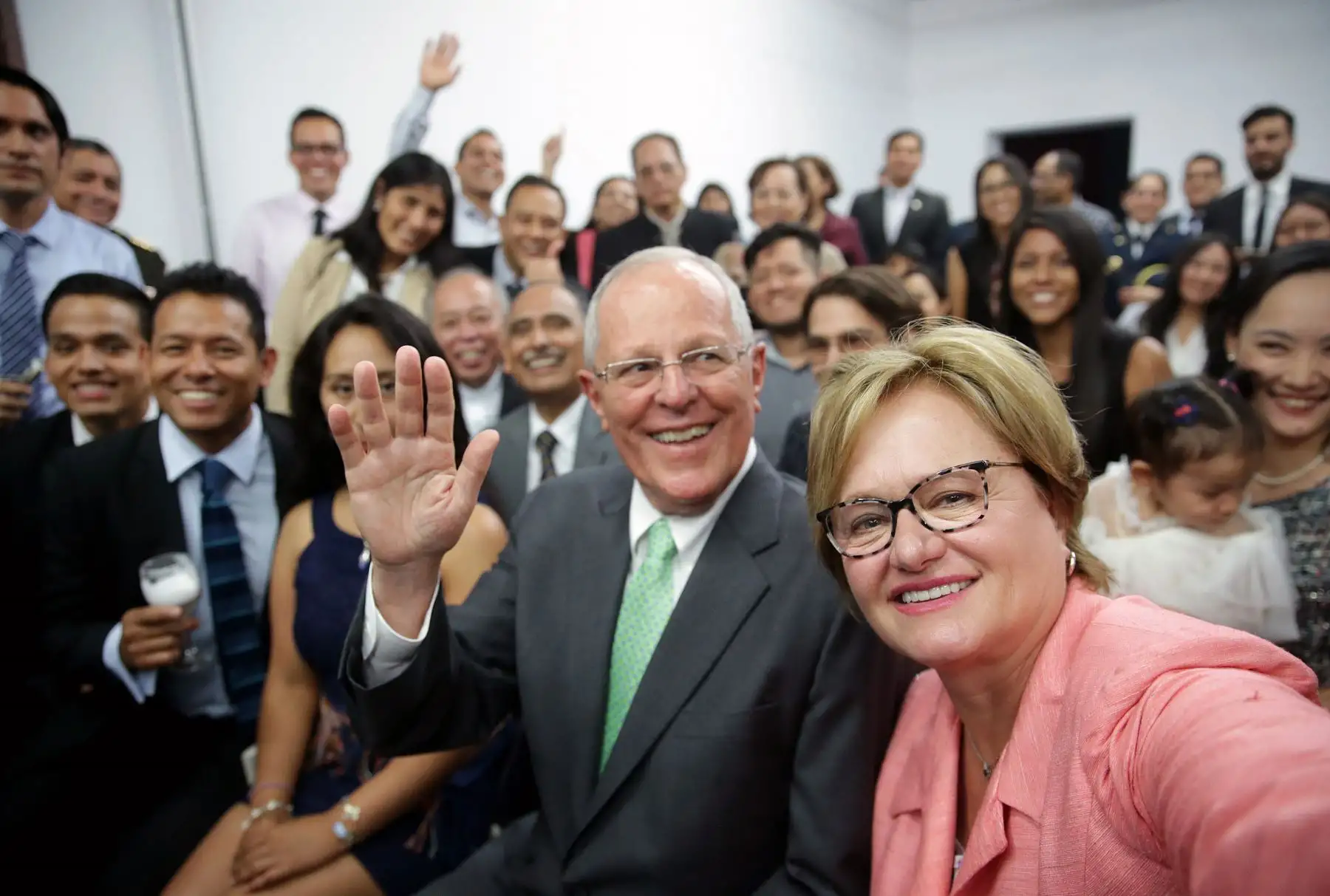 Presidente Kuczynski sostuvo un encuentro con miembros de la comunidad peruana de residentes en Beijing. Foto: ANDINA/ Prensa Presidencia