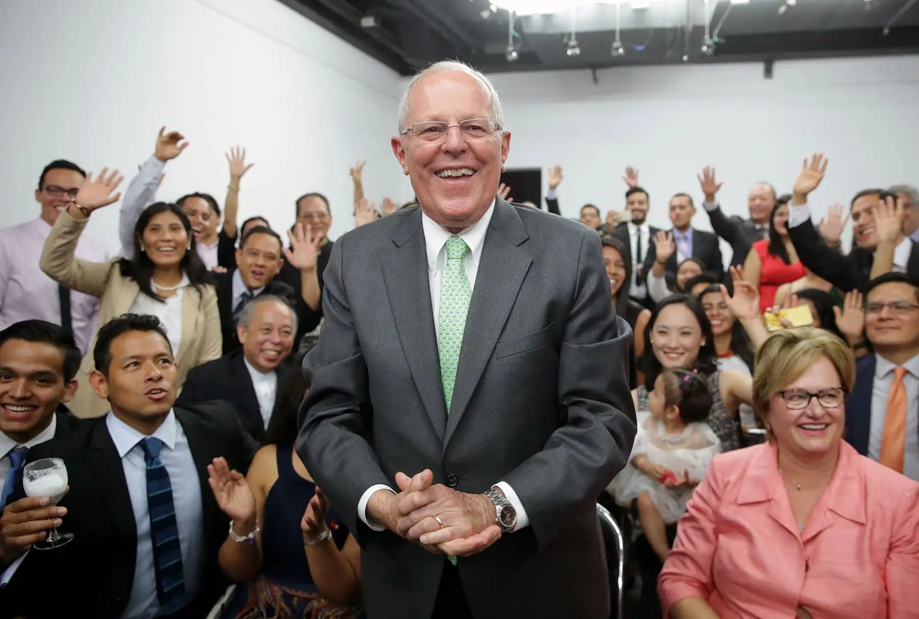 Presidente Kuczynski sostuvo un encuentro con miembros de la comunidad peruana de residentes en Beijing. Foto: ANDINA/ Prensa Presidencia