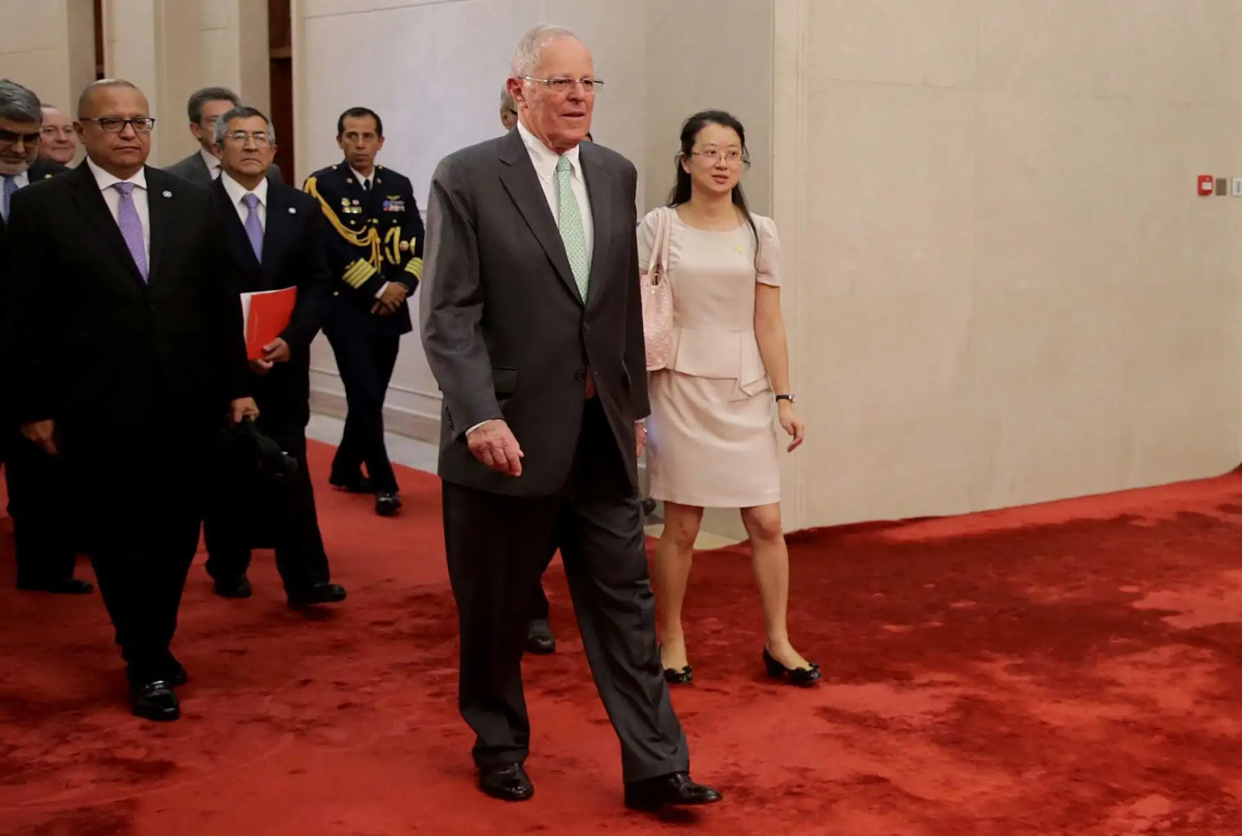 El presidente de la República, Pedro Pablo Kuczynski, fue recibido hoy por el primer ministro de China, Li Keqiang. Foto: ANDINA/ Prensa Presidencia