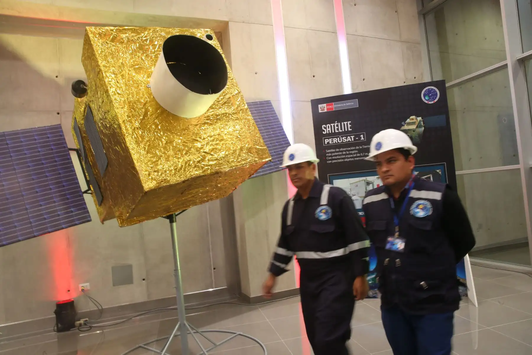Satélite PerúSAT-1. Foto: ANDINA/Oscar Farje.