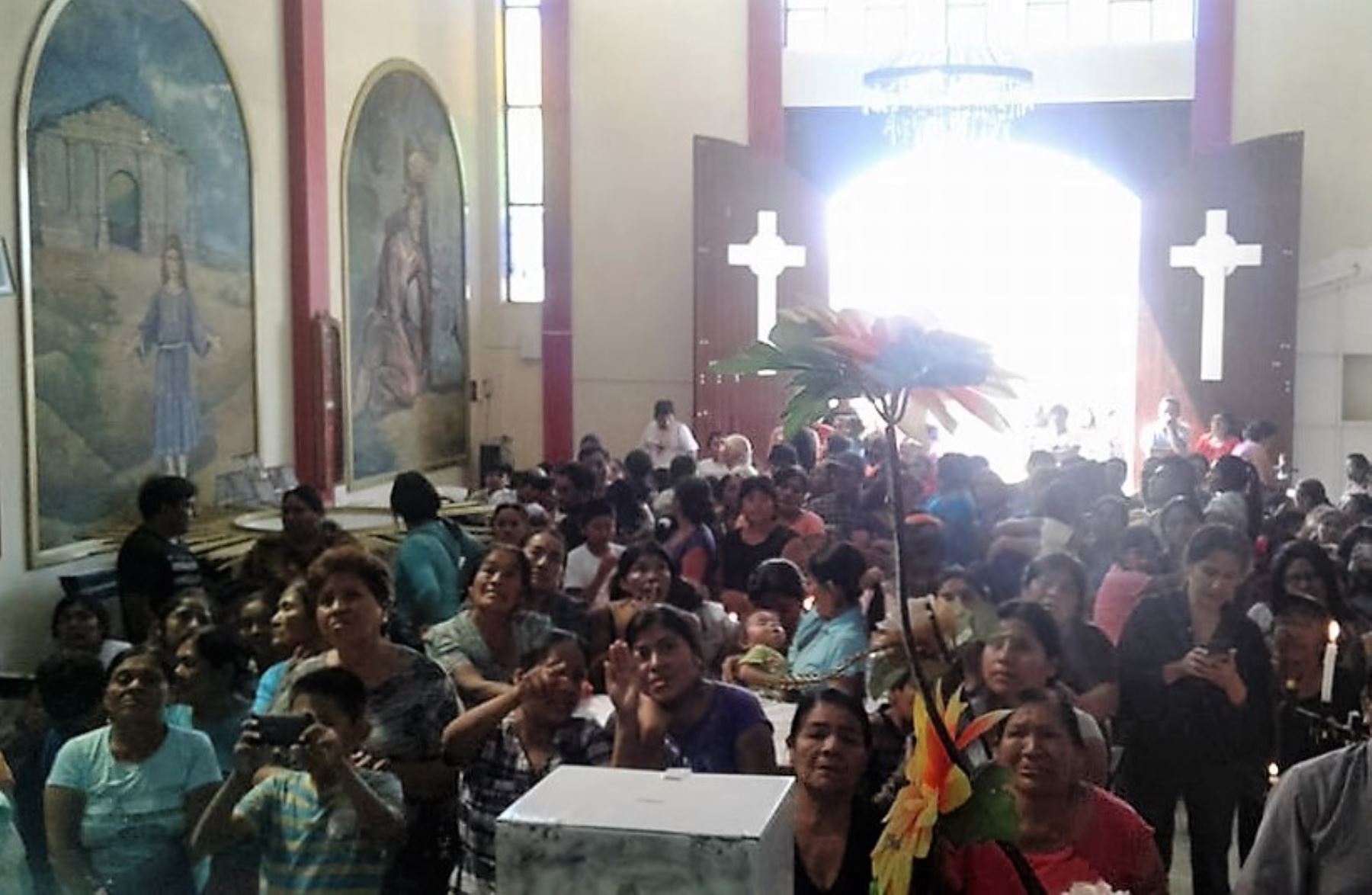 Cerca de 8,000 feligreses visitan la capilla del Divino Niño del Milagro de Ciudad Eten, en Lambayeque.