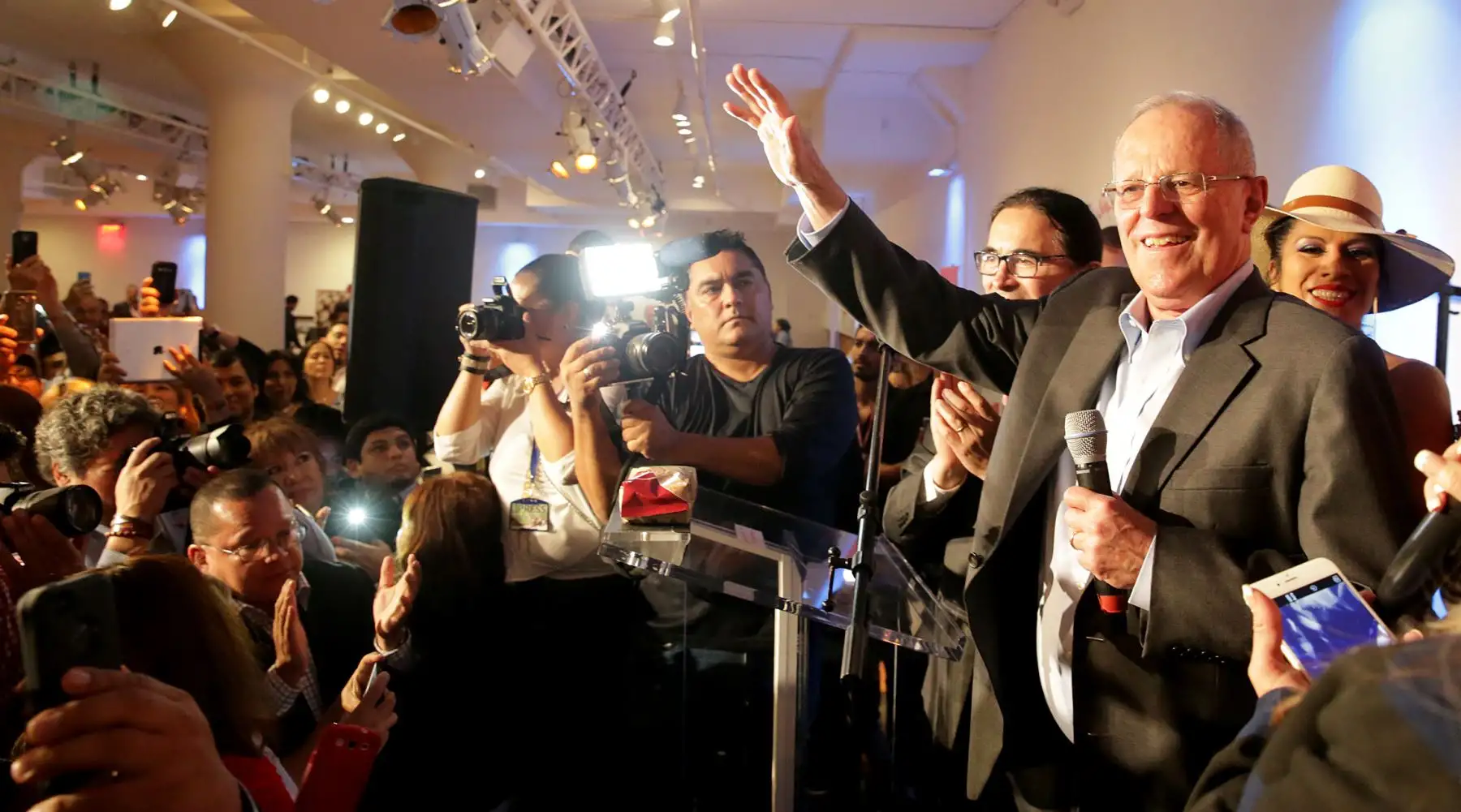 NUEVA YORK , EEUU - SEPTIEMBRE 18. Jefe de Estado Pedro Pablo Kuczynski, visitó a la comunidad peruana de Nueva York y Paterson.

Foto: PRESIDENCIA