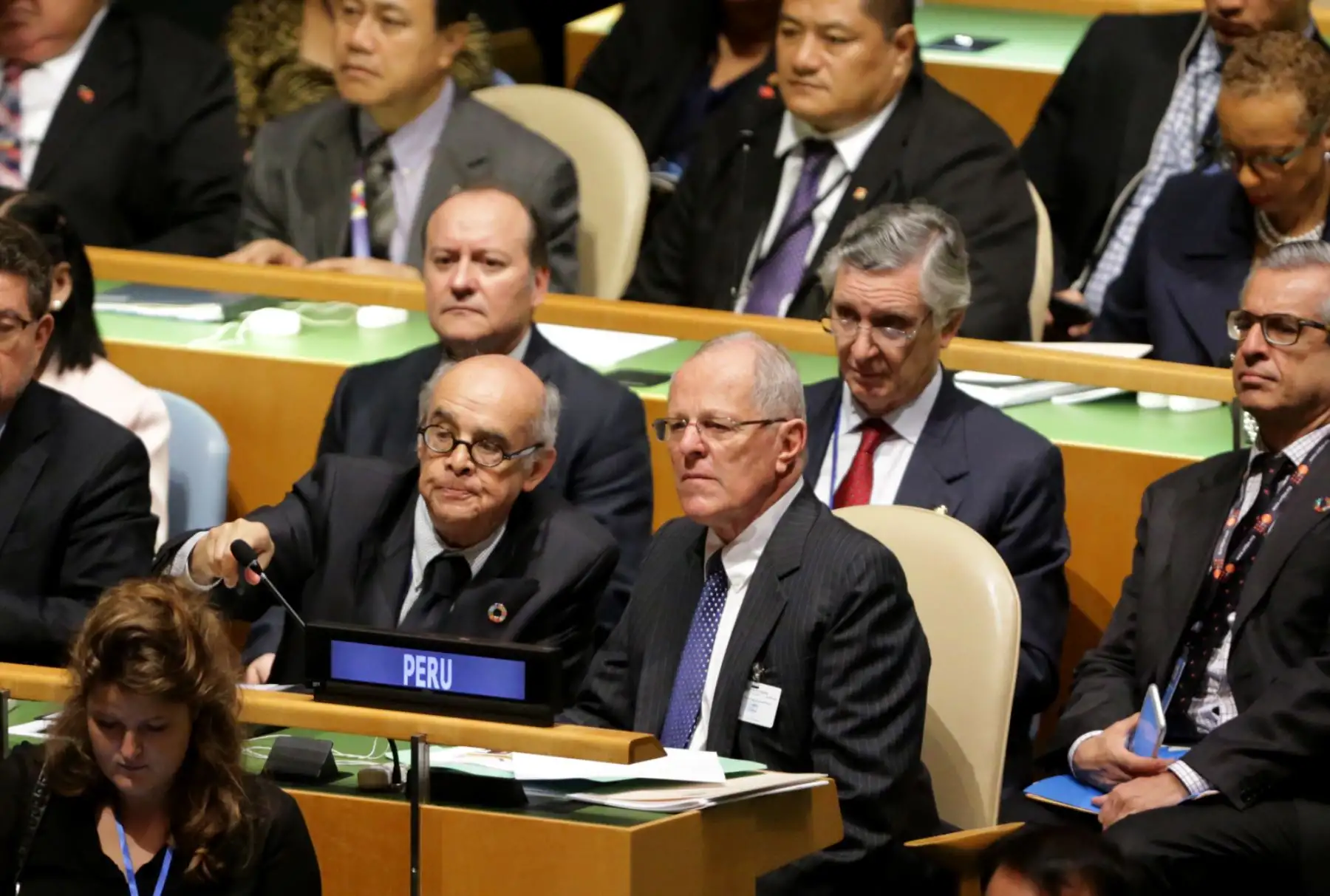 Nueva York, EEUU-SETIEMBRE 20. Presidente Pedro Pablo Kuczynski asiste a ceremonia de inauguración de la 71 Asamblea General de las Naciones Unidas en Nueva York.Foto:ANDINA/Presidencia