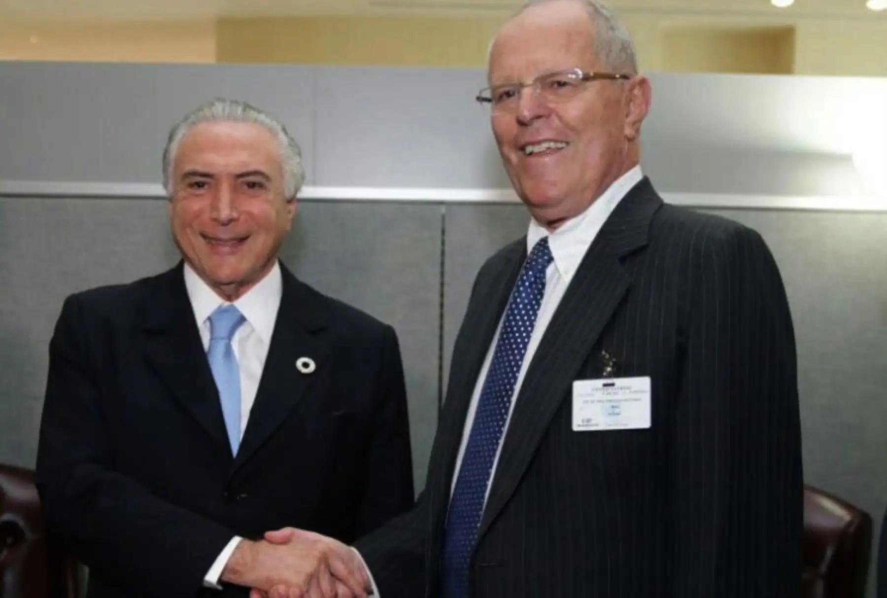 Nueva York, EEUU-SETIEMBRE 20. Presidente Kuczynski sostuvo reunión bilateral con el presidente de Brasil, Michel Temer, en Nueva York.20.Foto:ANDINA/Presidencia