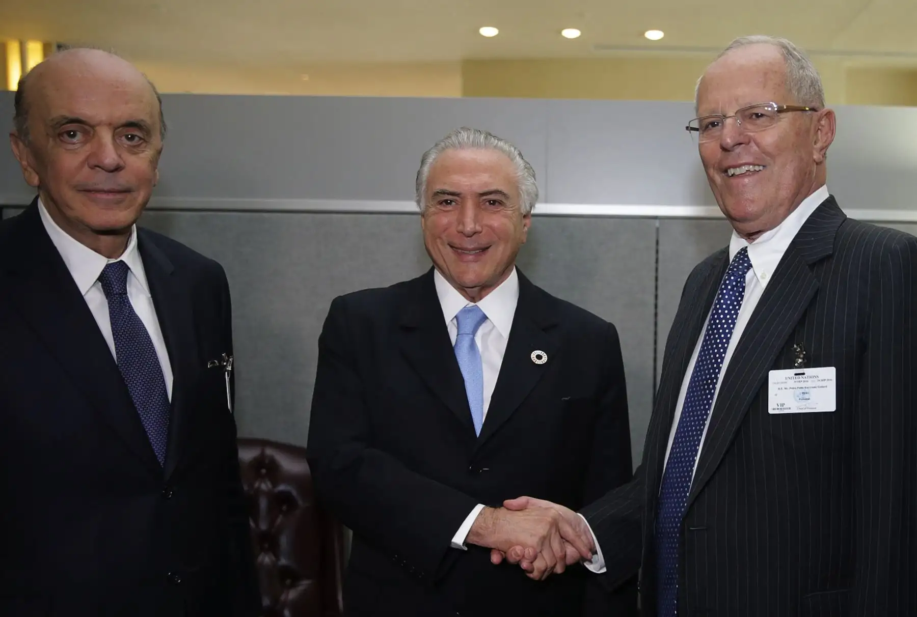 Nueva York, EEUU-SETIEMBRE 20. Presidente Kuczynski sostuvo reunión bilateral con el presidente de Brasil, Michel Temer, en Nueva York.20.Foto:ANDINA/Presidencia