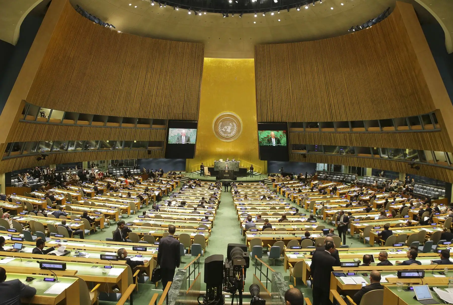 NUEVA YORK SETIEMBRE 20. Intervención del presidente Pedro Pablo Kuczynski en el debate general del 71 periodo de sesiones de las Naciones Unidas .
Foto:ANDINA/Presidencia