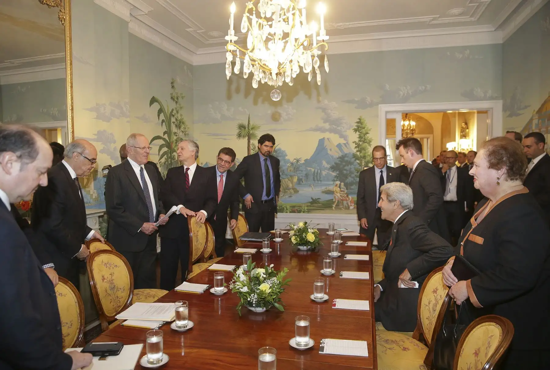 Presidente Pedro Pablo Kuczynski, se reúne con el secretario de estado John Kerry Foto: ANDINA/ Prensa Presidencia