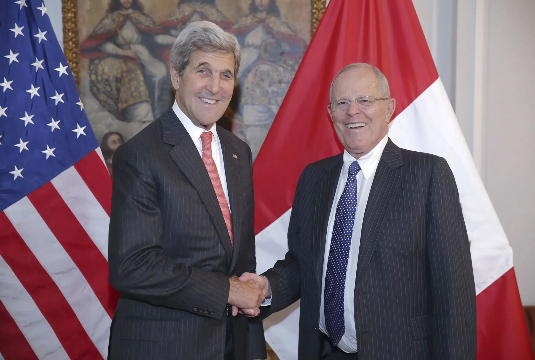 Presidente Pedro Pablo Kuczynski, se reúne con el secretario de estado John Kerry Foto: ANDINA/ Prensa Presidencia