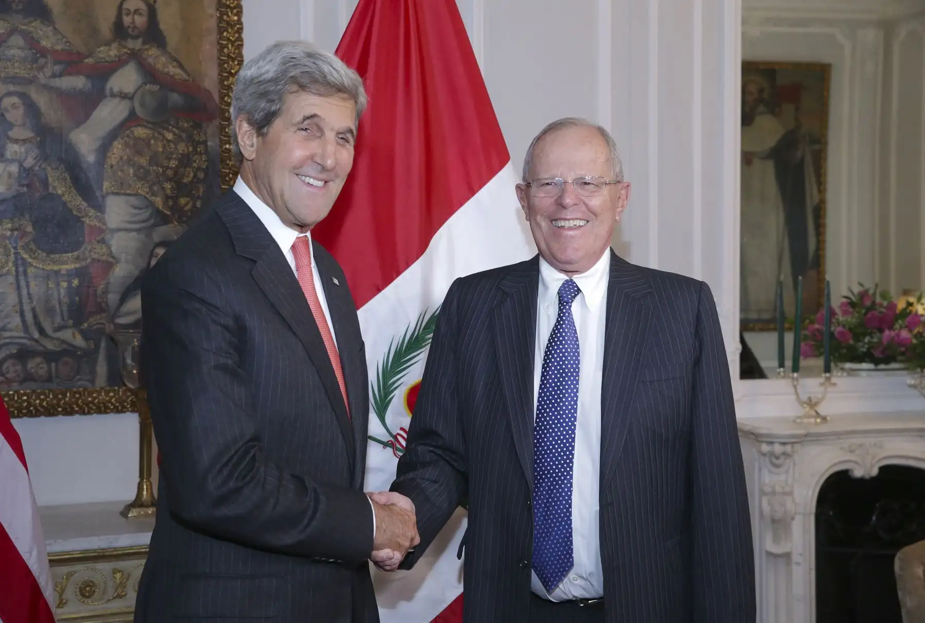 Presidente Pedro Pablo Kuczynski, se reúne con el secretario de estado John Kerry Foto: ANDINA/ Prensa Presidencia