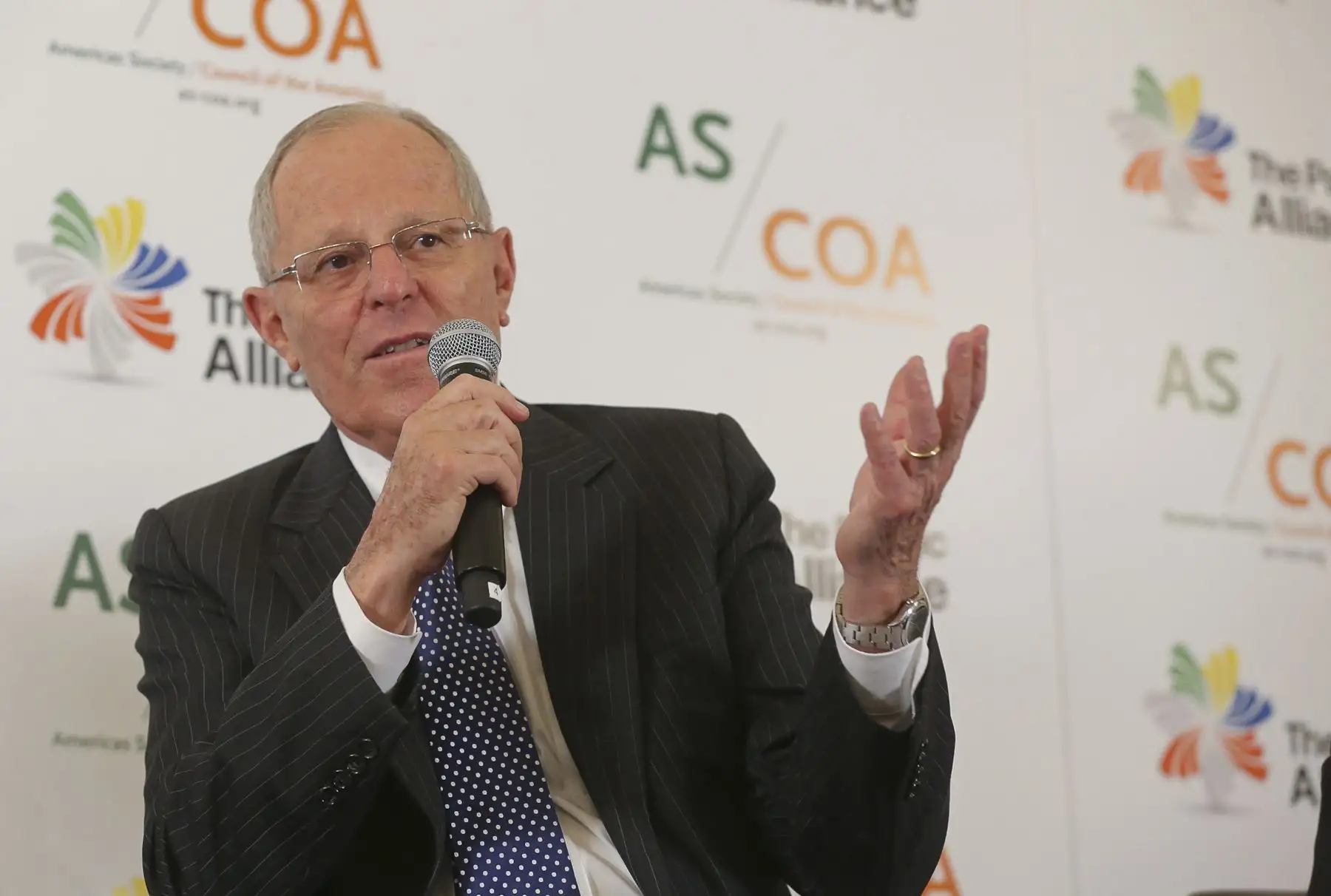 Mandatario Pedro Pablo Kuczynski interviene en la reunión presidencial de la Alianza del Pacifico. Foto: ANDINA/ Prensa Presidencia