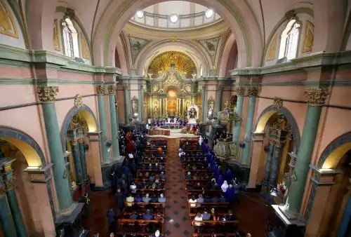 En la Iglesia Las Nazarenas el Papa Francisco se reunirá con 550 monjas de claustro. ANDINA/Prensa Presidencia