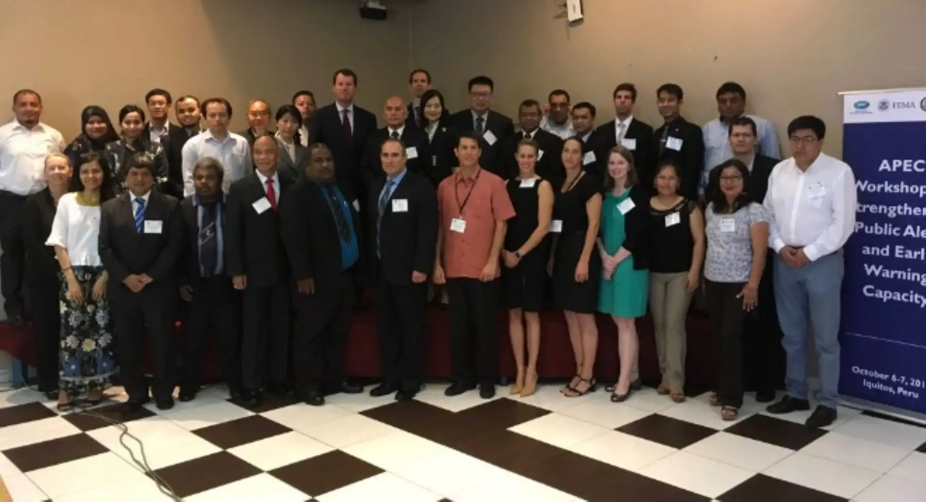 Especialistas en gestión de riesgos, prevención y atención de desastres del Foro de Cooperación Asia Pacífico (APEC) se reúnen desde hoy en la ciudad de Iquitos en un taller para compartir las mejores prácticas en estos temas, así como para discutir los principios comunes para mejorar las capacidades de alerta pública y temprana, informó hoy el Instituto Nacional de Defensa Civil (Indeci).