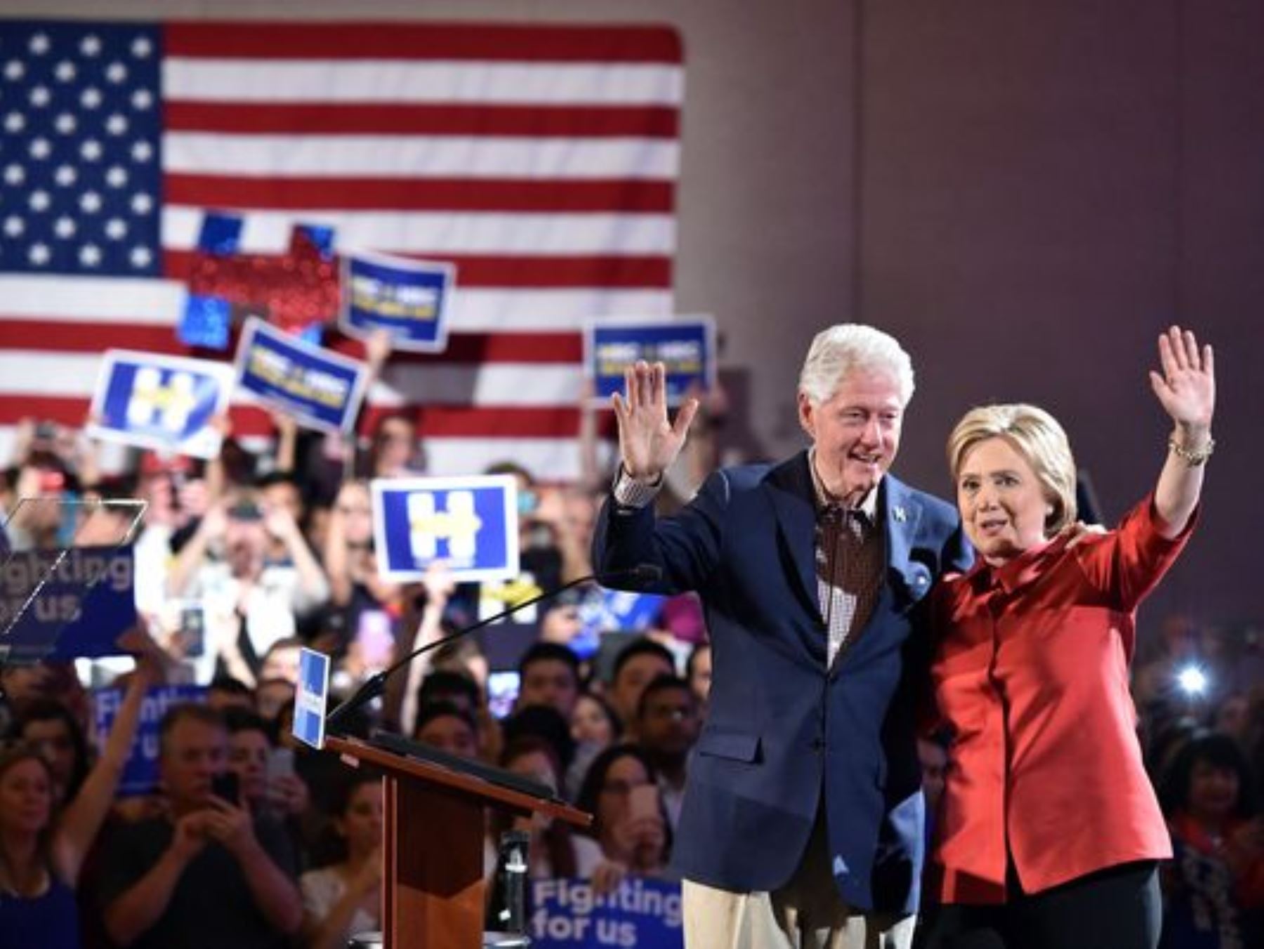 Bill y Hillary Clinton. Foto: AFP