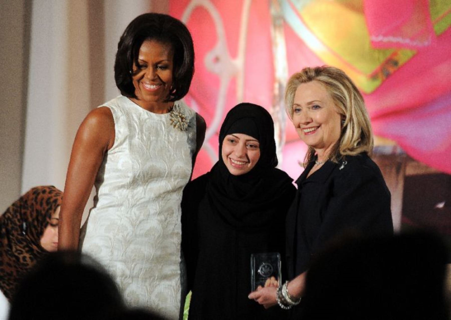 Michelle Obama y Hillary Clinton. Foto: AFP