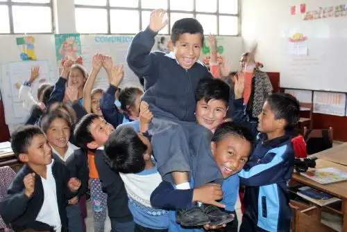Cristhian Ramírez Zuta, de un colegio del distrito de Lamud, Amazonas, fue el ganador en la categoría de dibujo o pintura del concurso "Los abuelos ahora".