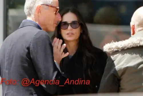 Actriz estadounidense Demi Moore arriba a la ciudad de Cusco. Foto: ANDINA/Percy Hurtado