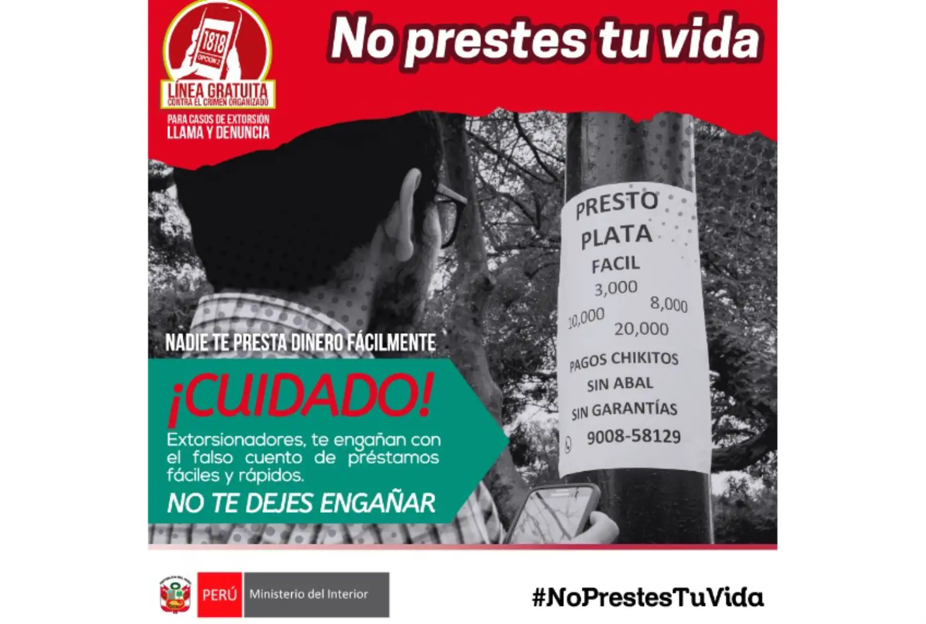Advierten sobre prestamistas extorsionadores. Foto: Andina/Difusión