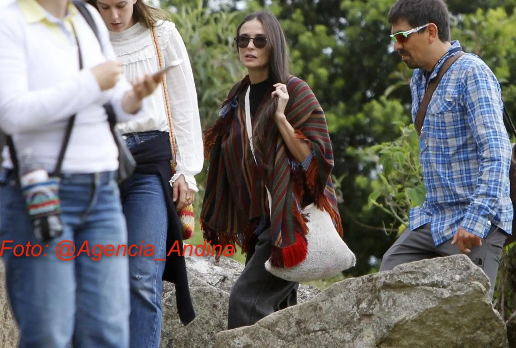 20/10/2016   CUSCO PERÚ, OCTUBRE 20. La actriz norteamericana Demi Moore en Machu Picchu. Foto: ANDINA/ Percy Hurtado