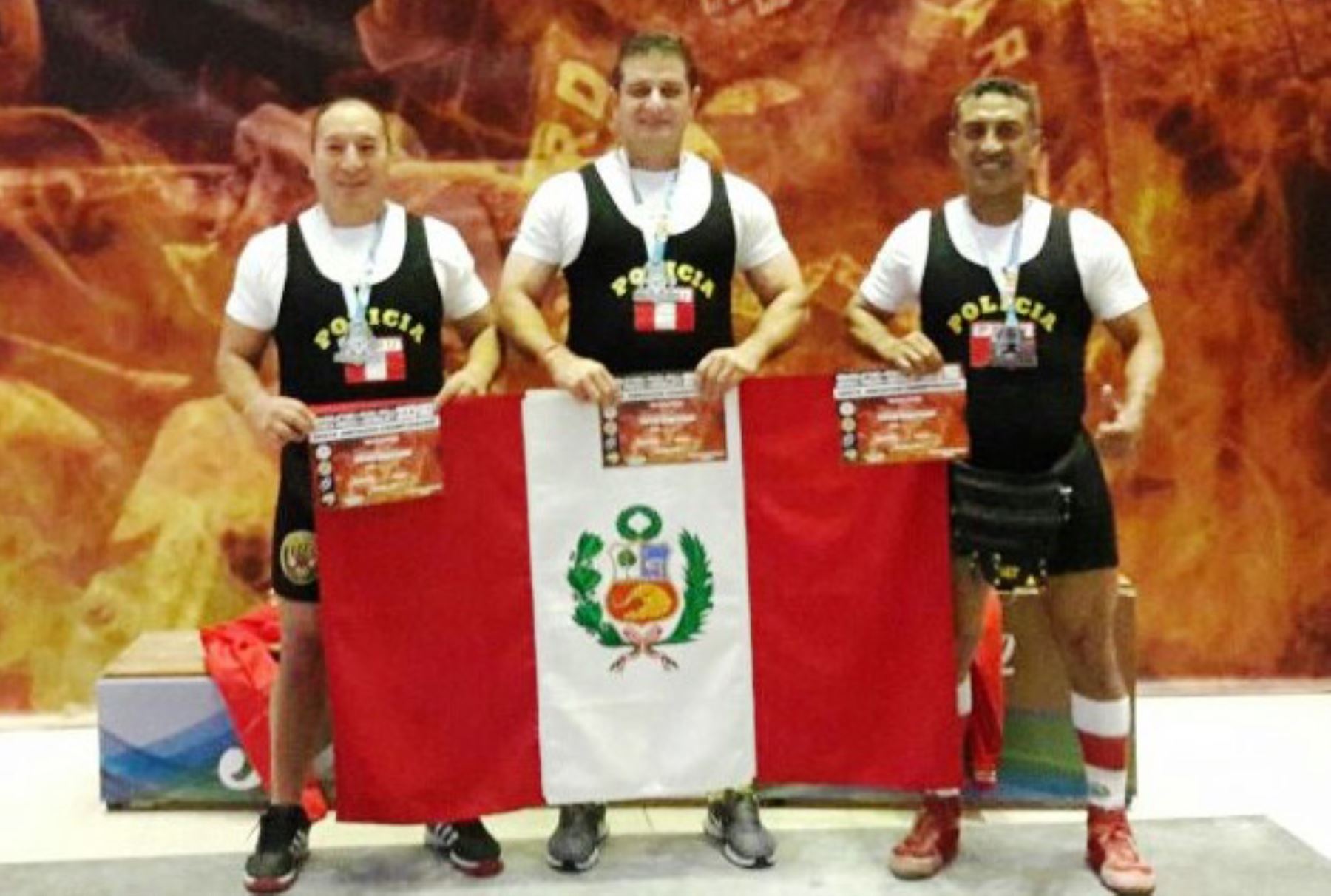 Policías peruanos logran 4 medallas de oro en Campeonato Sudamericano de Powerlifting. Foto: ANDINA/Difusión.