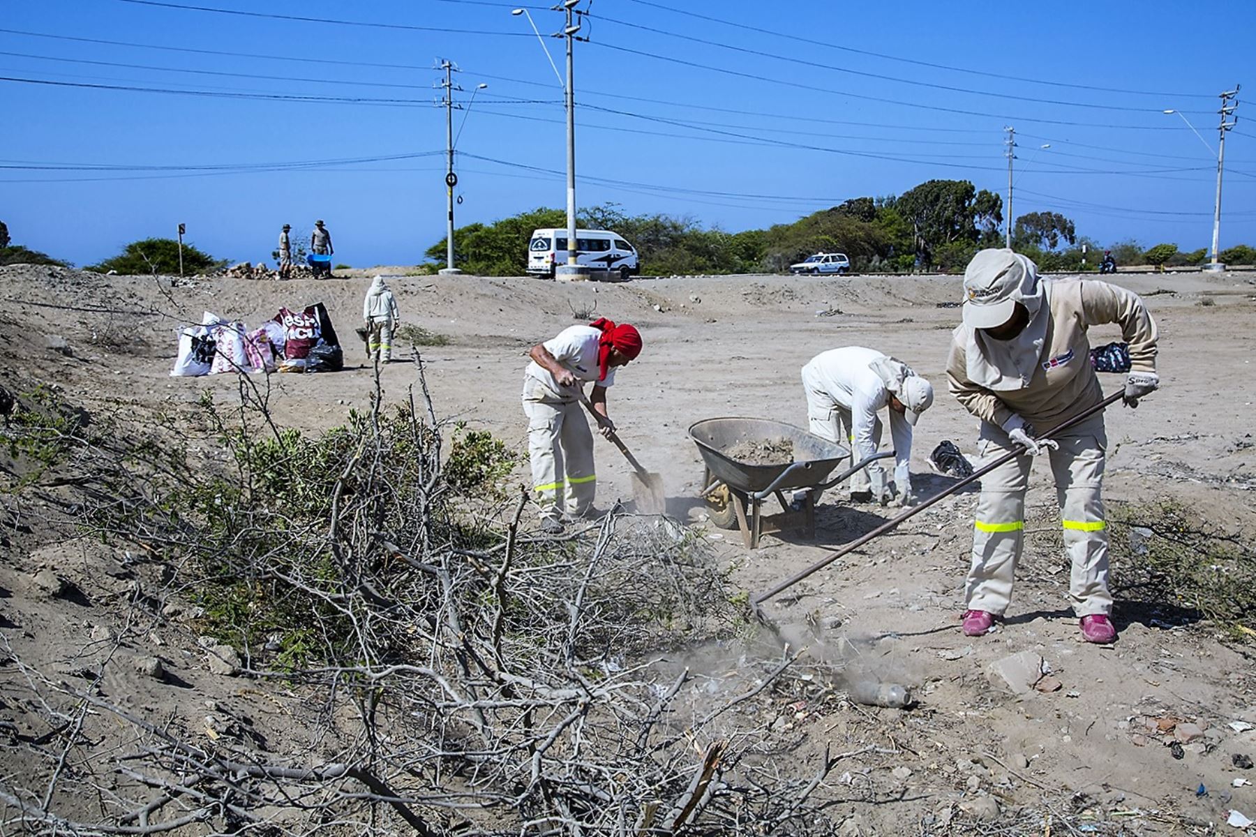 Autoridades de Trujillo se unen para realizar limpieza de sitio arqueológico Chan Chan. ANDINA/Archivo