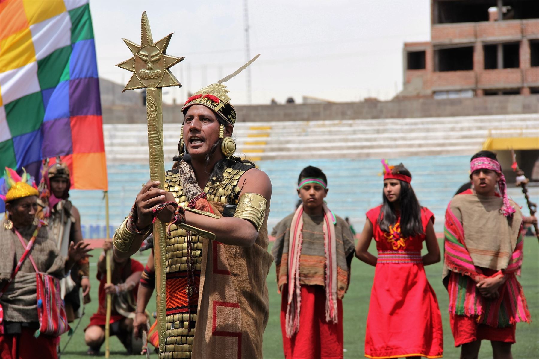 Más de 800 actores escenificarán la leyenda de Manco Cápac y Mama Ocllo en Puno. ANDINA