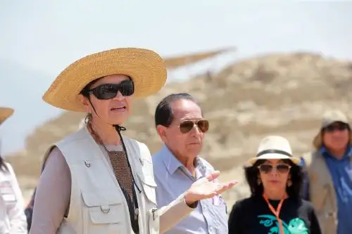 Ruth Shady en Caral ANDINA/Jhony Laurente