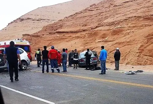 Siete fallecidos dejó un accidente de tránsito en la Panamericana Sur, en Moquegua.Foto:  ANDINA/Víctor Silva