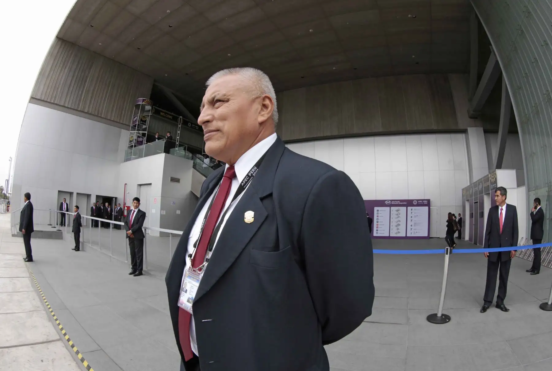 LIMA PERÚ, NOVIEMBRE 14. Medidas de seguridad del foro APEC 2016 que se inicia hoy en Lima.Foto: ANDINA/Carlos Lezama