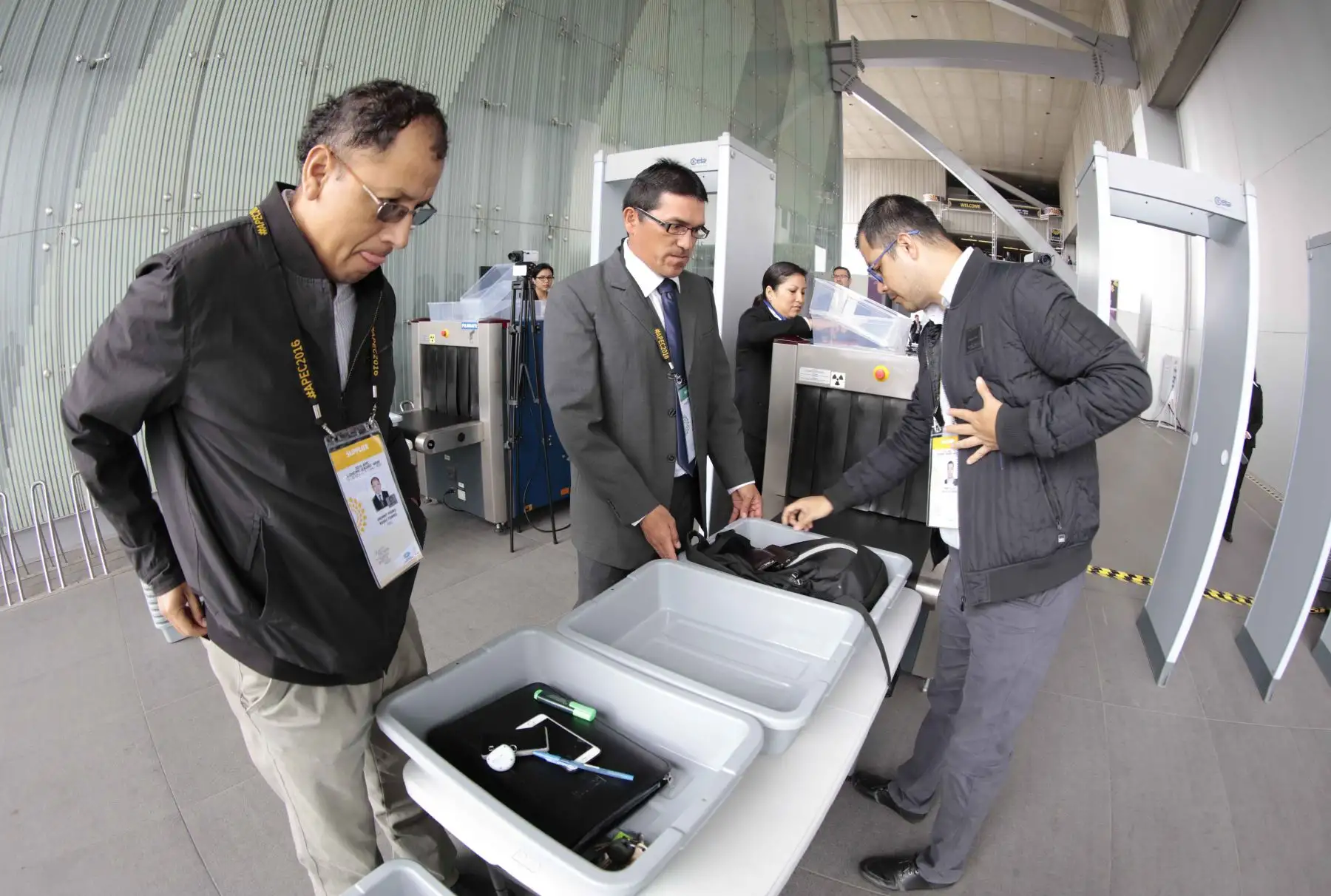 LIMA PERÚ, NOVIEMBRE 14. Medidas de seguridad del foro APEC 2016 que se inicia hoy en Lima.Foto: ANDINA/Carlos Lezama