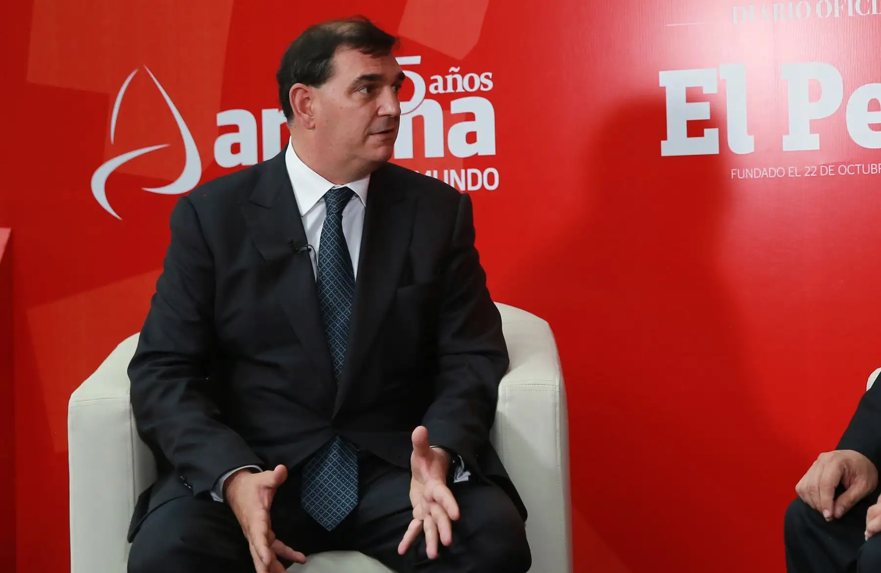 Presidente del Consejo Empresarial de la Alianza del Pacífico. Alfonso Bustamante. ANDINA/Jhony Laurente