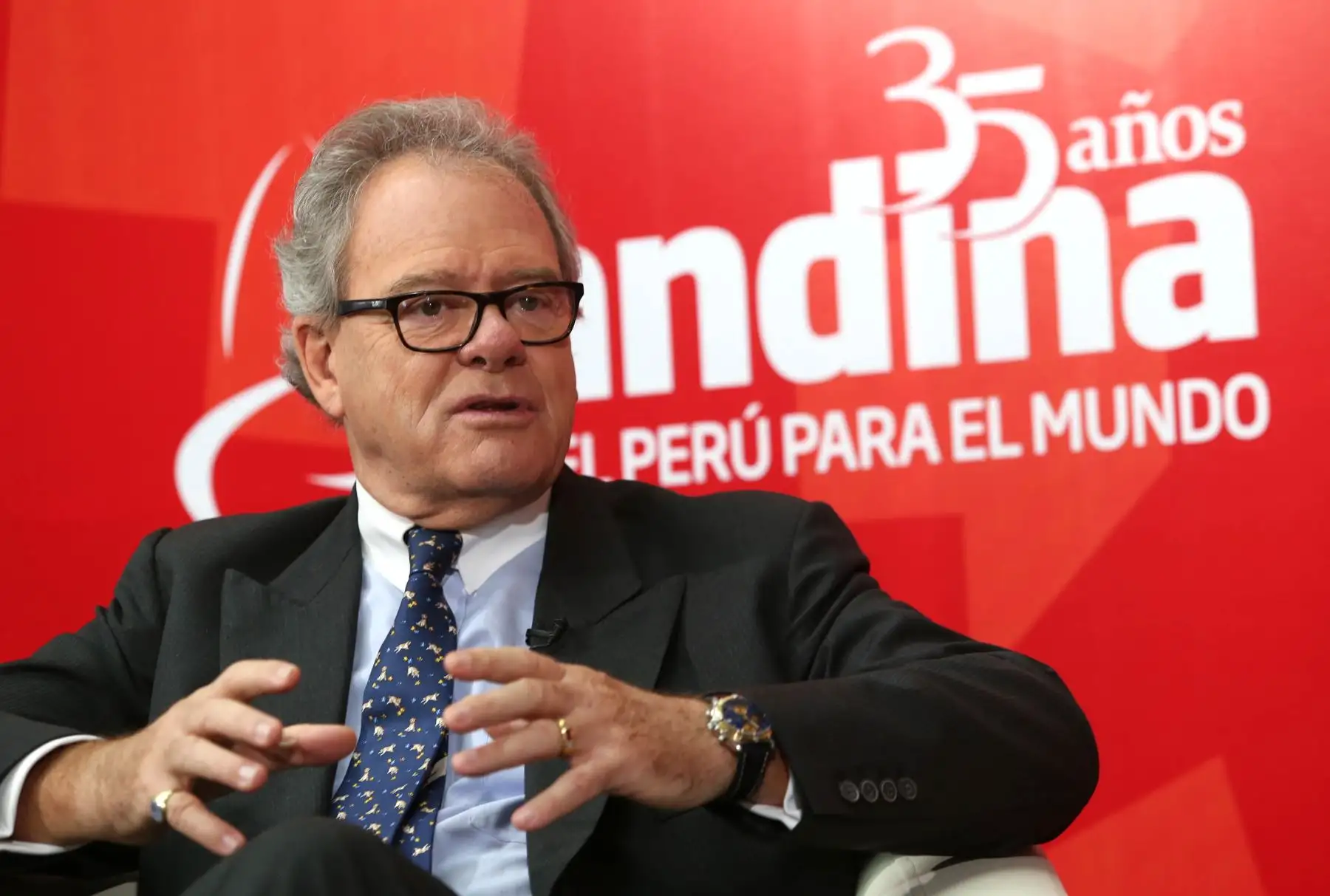 LIMA PERÚ, NOVIEMBRE 17. Entrevista para la Agencia Andina de Andreas von Wedemeyer en el Foro APEC 2016.Foto: ANDINA/ Dante Zegarra