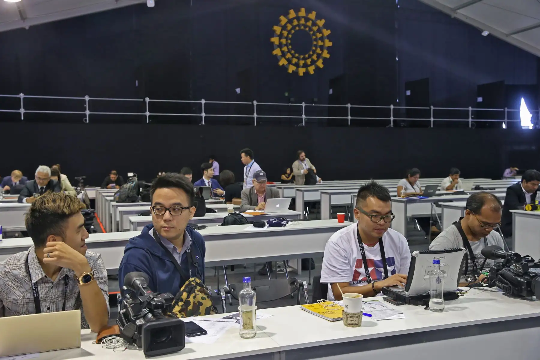 LIMA,PERÚ-NOVIEMBRE 17.Prensa nacional y extranjera en la Sala Perú en APEC 2016.Foto: ANDINA/archivo.